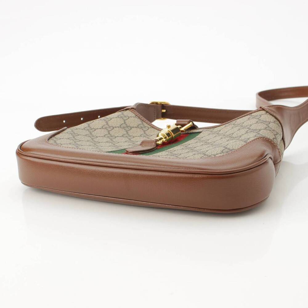 GucciGucci GG Supreme Jackie Sherry Shoulder Bag Beige Brown - Picture 5 of 8